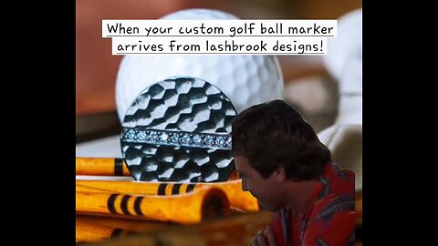 🚀Elevate your game with custom-made golf ball markers from Lashbrook Designs!