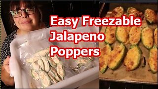 How to make Jalapeno poppers EASY RECIPE for freezer