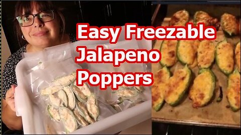 How to make Jalapeno poppers EASY RECIPE for freezer