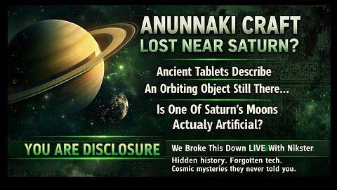 "Anunnaki Craft Lost in Saturn's Orbit: Nixter Livestream Breakdown"