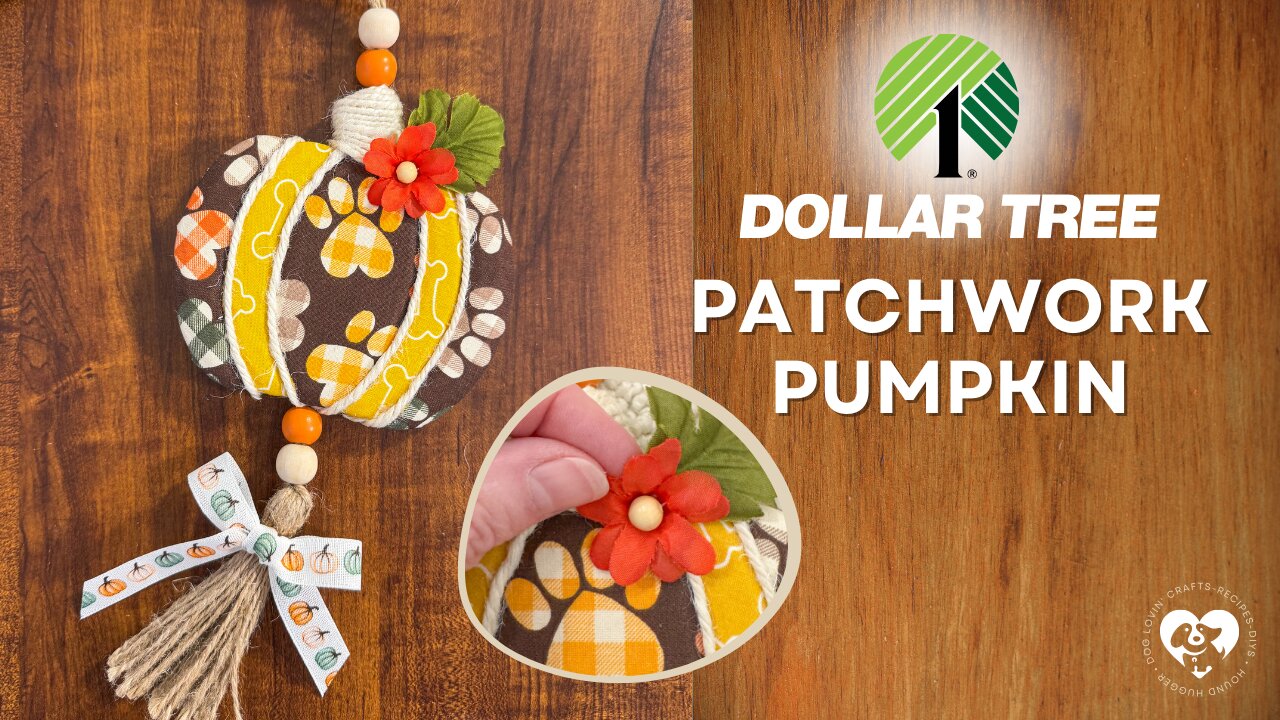 DIY Fall Fabric Pumpkin 🎃🍂 Easy Dollar Tree Wall Hanging LIVE