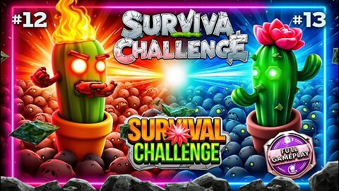 Plants vs Zombies Hybrid Mod - Survival Challenge with Plants 12 & 13 (Full Gameplay)