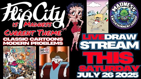 Flip City is Madness!! Collaborative Drawstream!! 7-26-25