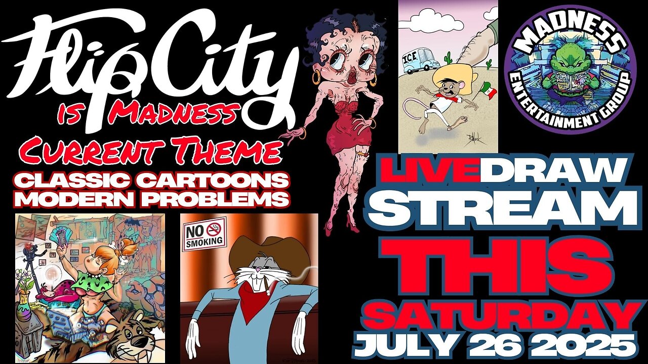 Flip City is Madness!! Collaborative Drawstream!! 7-26-25