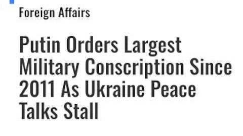 THE THIRD WOE COMETH QUICKLY: RUSSIA ORDERS LARGEST DRAFT SINCE 2011/ TRUMP THREATENS IRAN