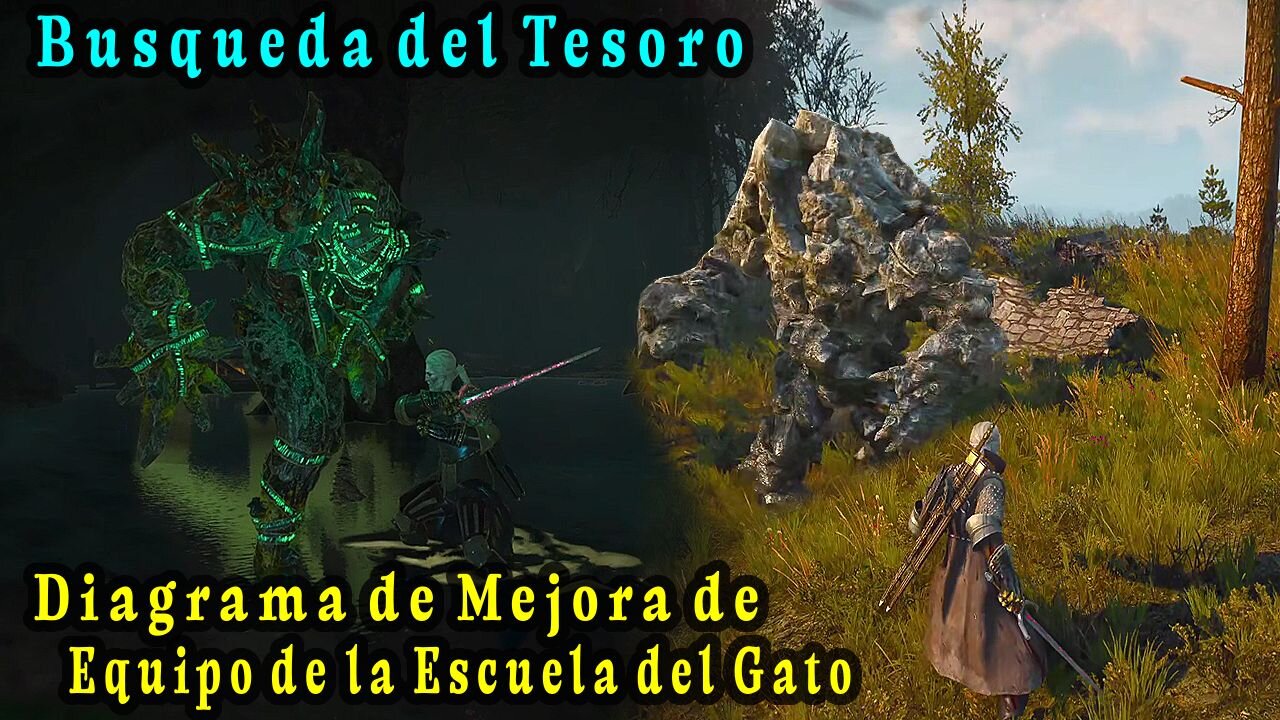 The Witcher 3 Wild Hunt ~ Mision Alterna Capitulo # 53 ~ Diagramas de Mejora Equipo Escuela del Gato