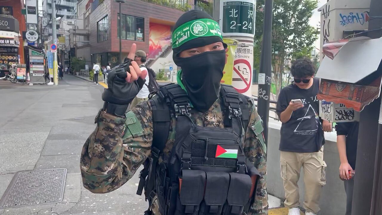 🔥🇵🇸 Japanese Hamas — cosplayer goes full al-Qassam