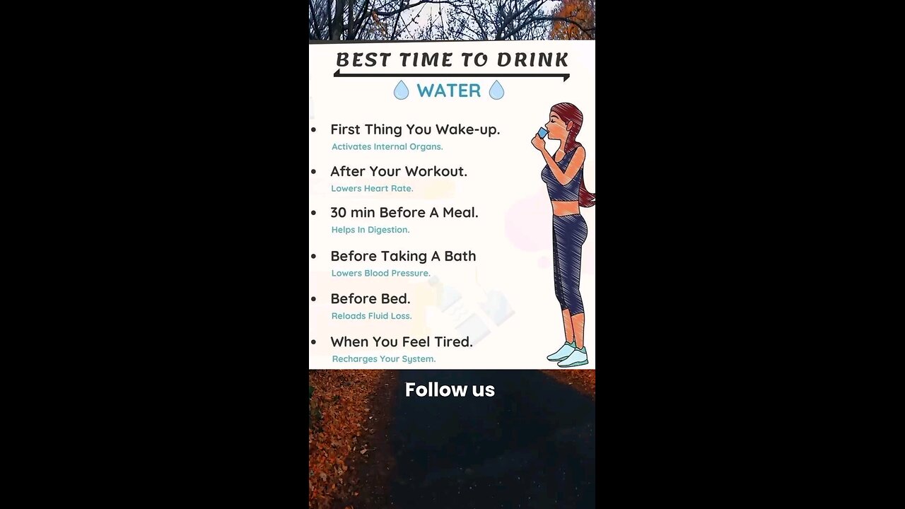 Best time to drink water