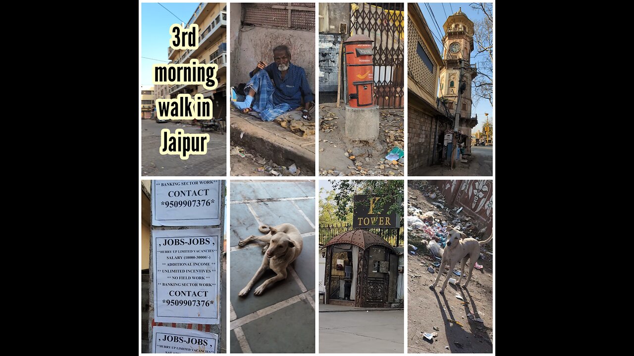 3rd day in Jaipur, morning walk