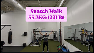 Olympic Weightlifting Snatch Walk 55.3KG/122LBs