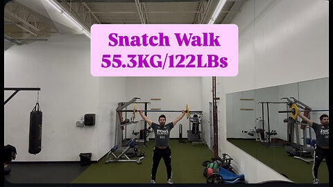 Olympic Weightlifting Snatch Walk 55.3KG/122LBs