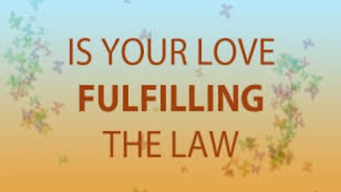 FULFILLING THE LAW OF LOVE JULY 6, 2025 *Message Only*