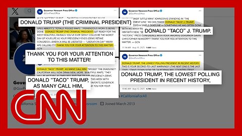 Newsom trolls Trump by mimicking all-caps posts