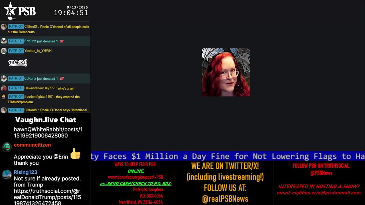 2025-09-13 19:00 EDT - On a Wing and a Prayer: with Deb65