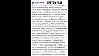 Trump Drops New Track “Epstein Files”: A Mic Drop on Media Obsession and Deep State Distractions