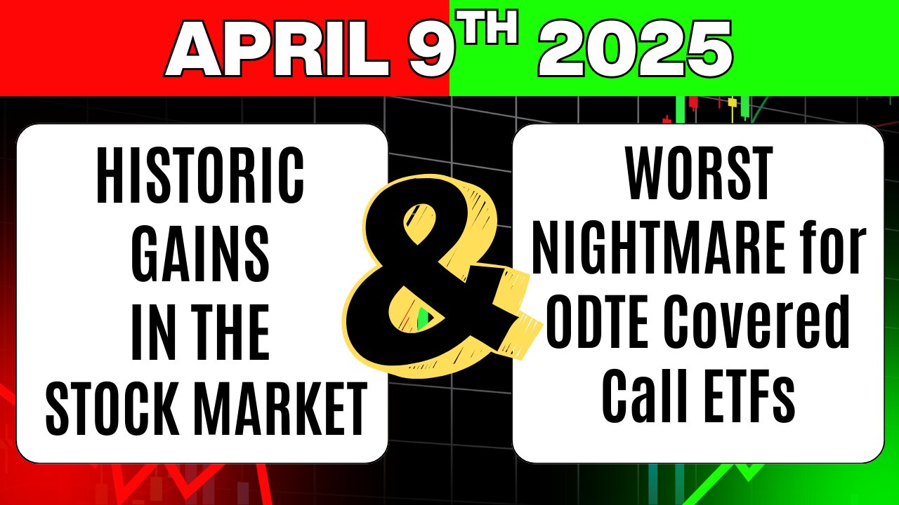 Covered Call ETFs QDTE XDTE TSPY were BEATING the Market… Until April 9th. WORST NIGHTMARE for 0DTE