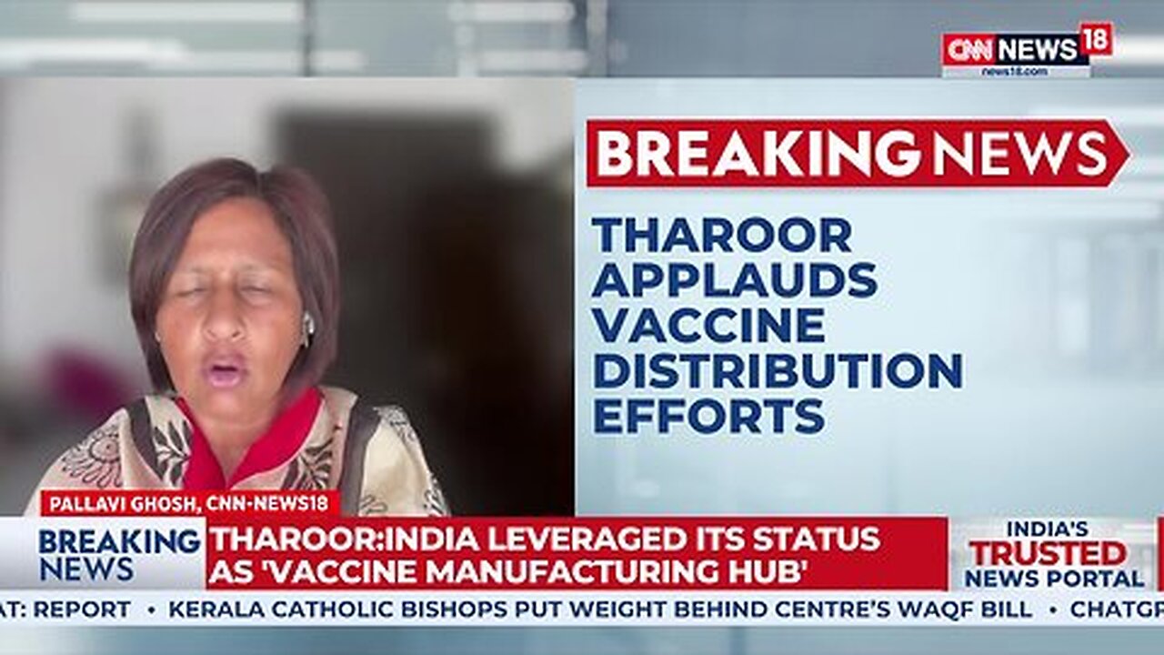 Shashi Tharoor Praises PM Modi Govt's Vaccine Initiative, Congress Party In Tight Spot _ News18