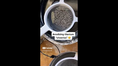 #anodizing a custom #titanium #rainbow mix 🌈 #jewelry #jewellery #chemistry #handmade #diy #pride