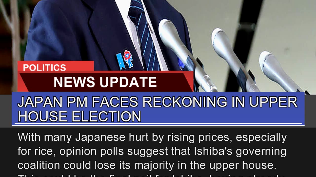 Japan Pm Faces Reckoning in Upper House Election
