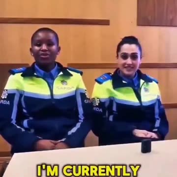 African asylum seekers policing the Irish. Clown world.