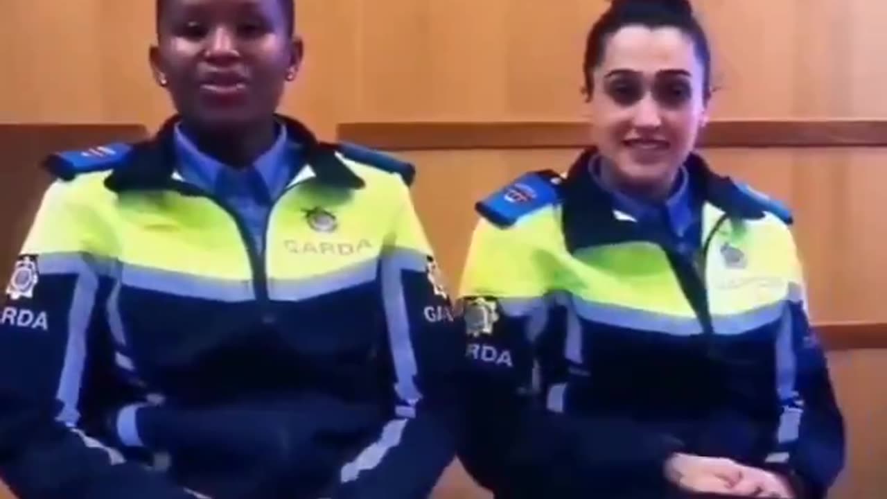 African asylum seekers policing the Irish. Clown world.