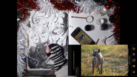 SketchDrawDoodle Christmas Challenge Day 8.