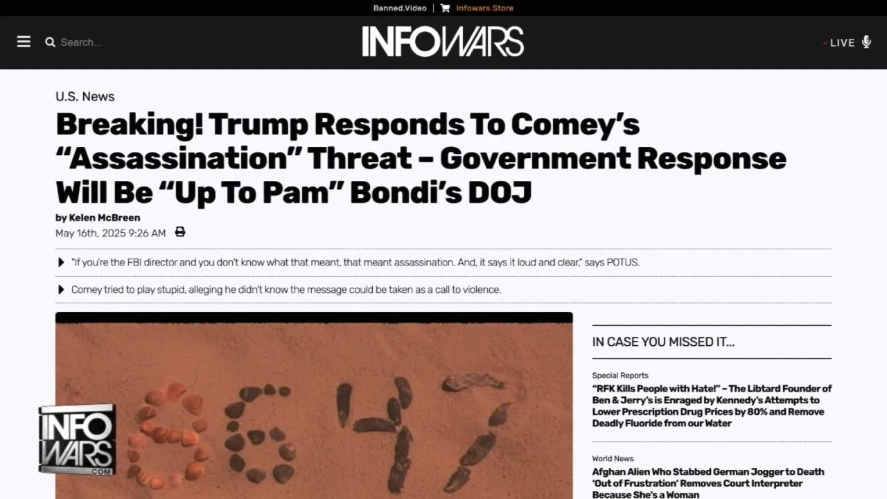 James Comey’s Public Call For Trump’s Murder Backfires Spectacularly!