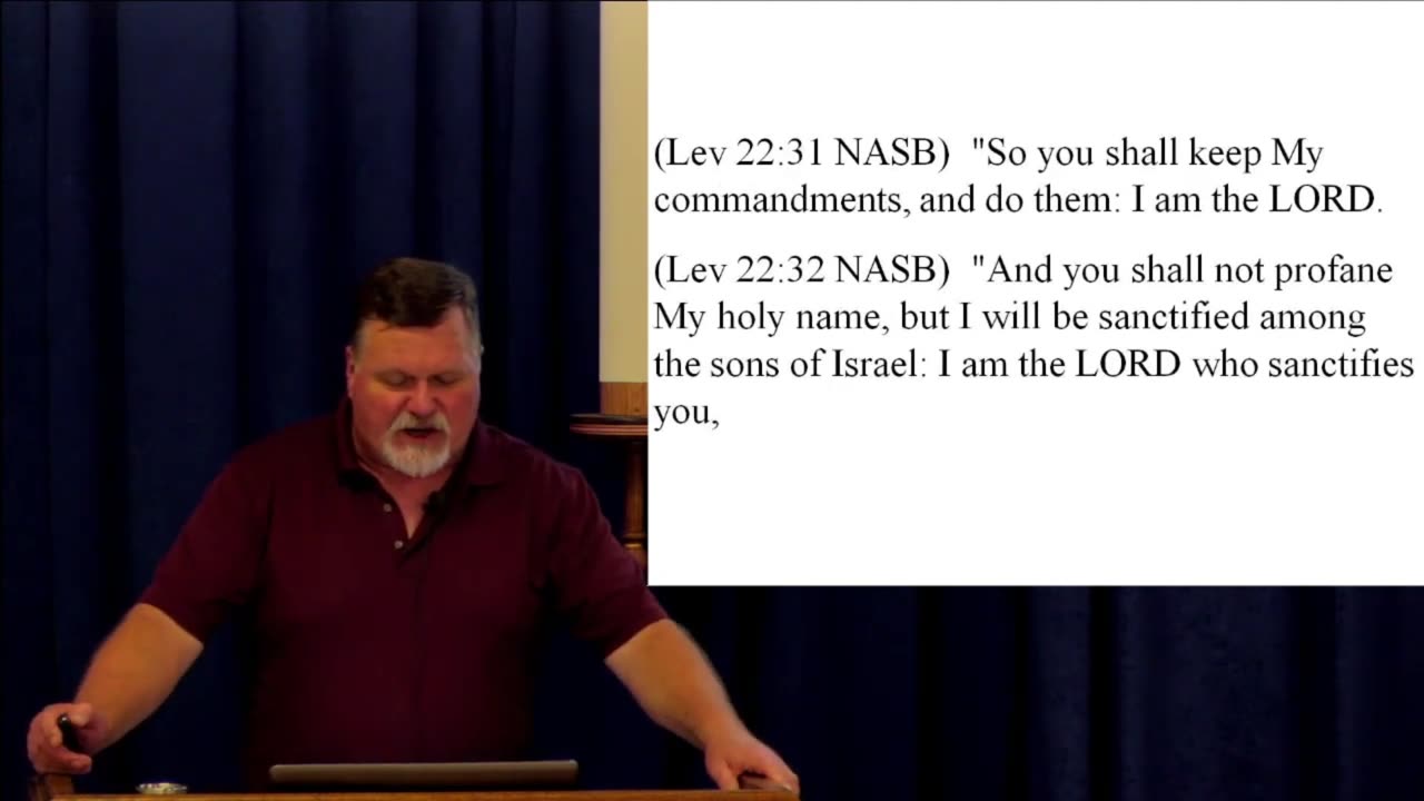Leviticus 22 - You should not treat those things that are set apart as commonplace. 2022