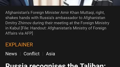 Russia Officially Recognizes Taliban as the Government of Afghanistan.mp4