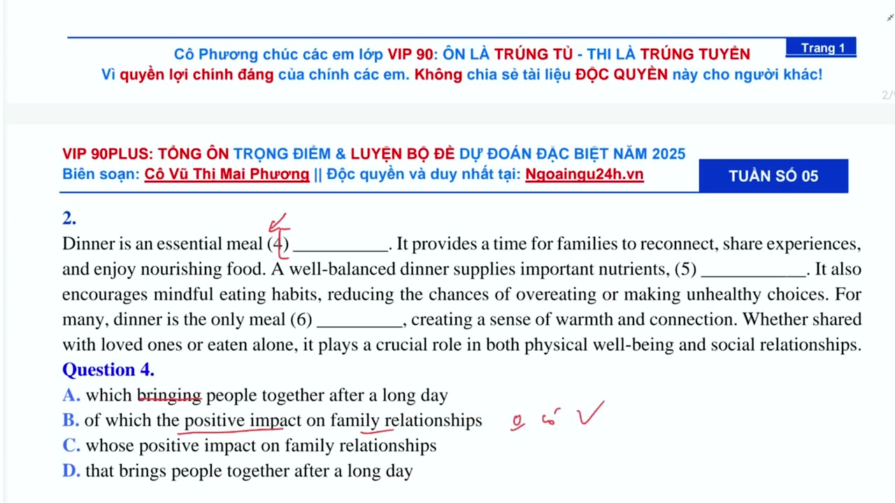 06. Làm chủ kiến thức Ngữ pháp Mệnh đề quan hệ (Buổi 2)