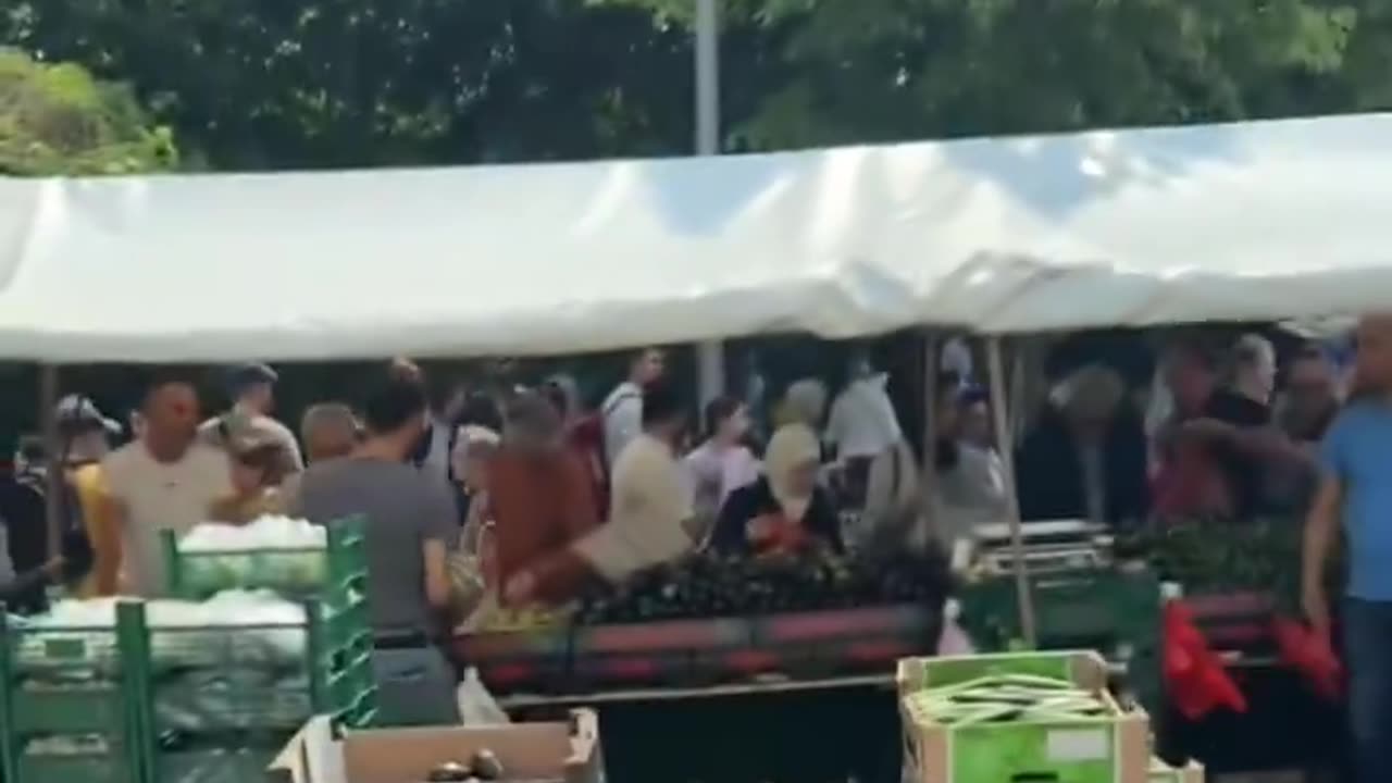 German shocked by what he sees in Berlin market.