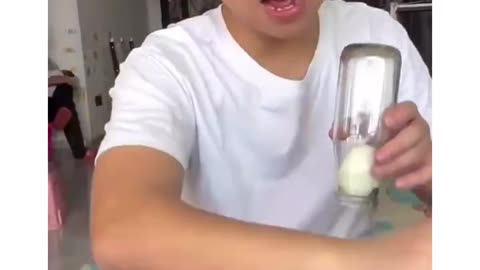 Technique of taking out of egg