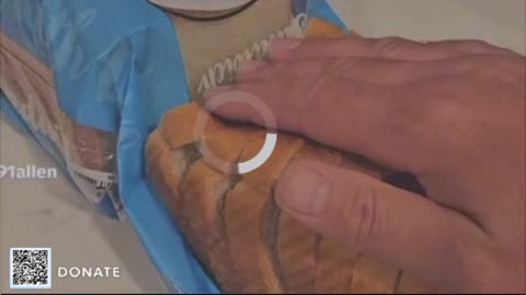 Bread is Fake man shows proof