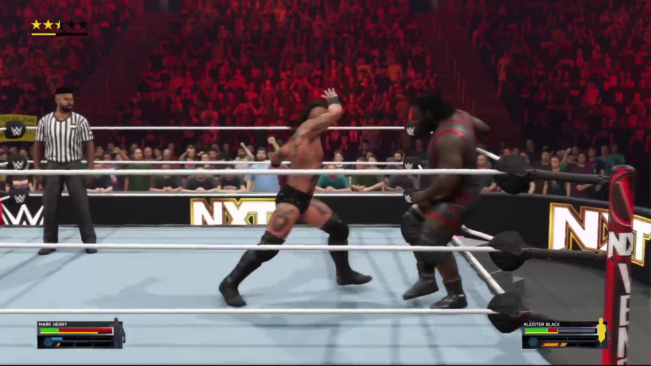 WWE Vengeance Match - Mark Henry VS Aleister Black - HDR
