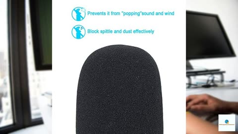 SUNMON Mic Foam Windscreen for Fifine Podcast, Pop Filter Wind Cover Compatible with Fifin