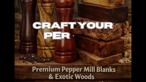 Craft Your Perfect Pepper Mill with Exotic Wood Blanks