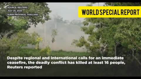 Thailand ’F-16, heavy weaponry"bomb combodia on Day 2