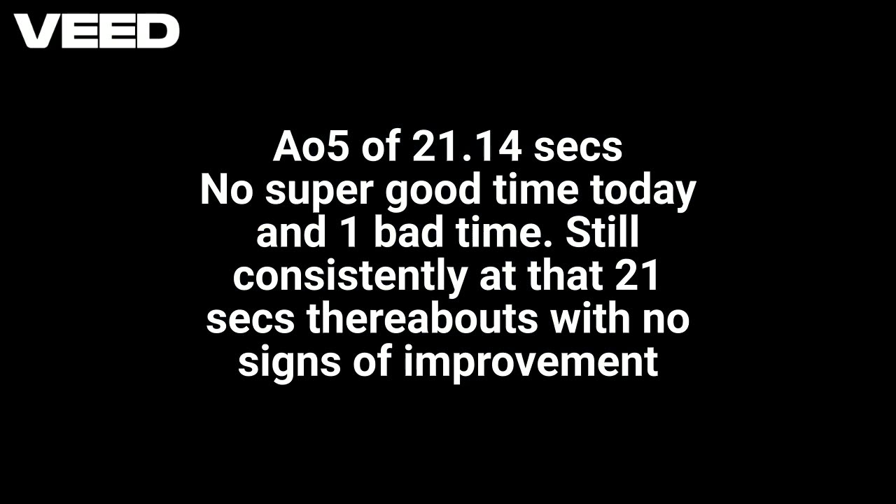 Uncle Solves Rubik's Day 16: 2 May 2025 Ao5 21.14 secs