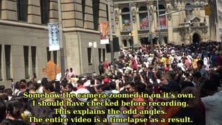 Hare Krishna Chariot Parade 2025 - Timelapse (zoomed in error)