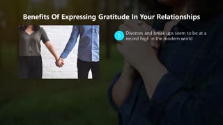 The Attitude of Gratitude - Part Nine