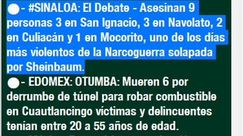 7 Junio - 9 Asesinatos en Sinaloa Guerra de Narcos - El Debate