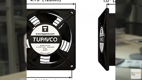 Network Cabinet Fan (Dual 2pc Kit for Server Rack Cooling) Pair of Roof Rackmoun