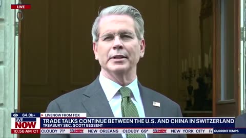 Treasury Secretary says talks with China went very well