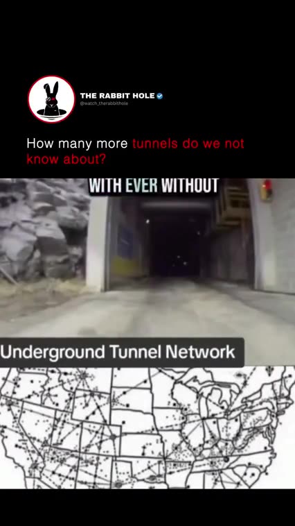 HOW MANY MORE TUNNELS DO WE NOT KNOW ABOUT⁉️