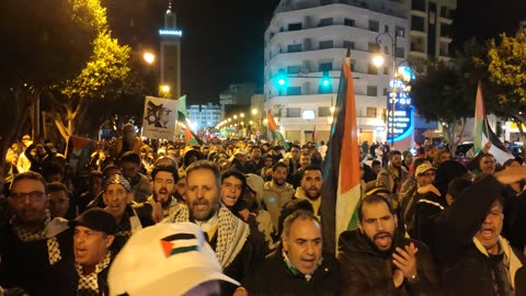 طنجة مسيرة شعبية حاشدة تنديدا بعودة الاجرام الصهيوني على قطاع غزة 18 03 2025 ساخطين ساخطين