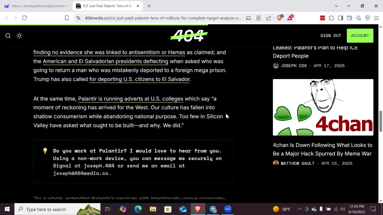 ICE Pays Palantir Millions to use new AI System to deal with Mass Deportations