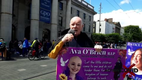 People on the streets of Ireland speaking about their suffering following the Covid-19 injection.