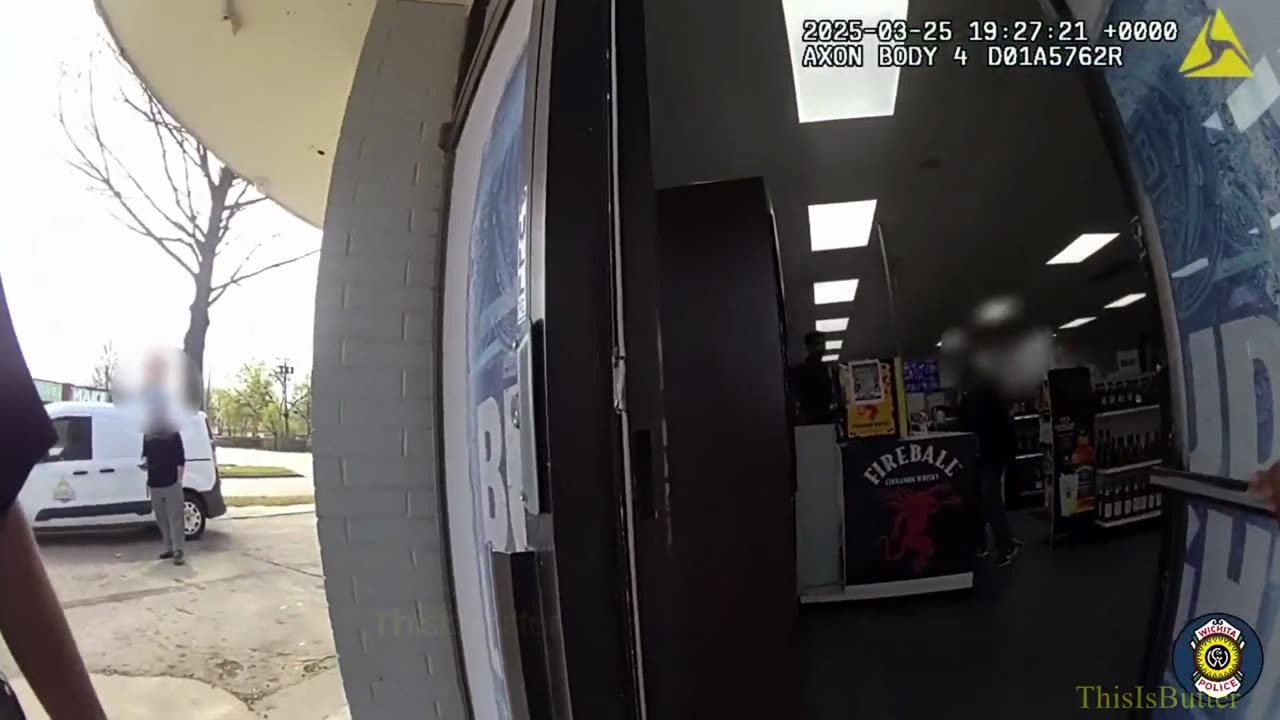 Bodycam shows Wichita police arresting a man armed with a gun and a knife, inside a liquor store