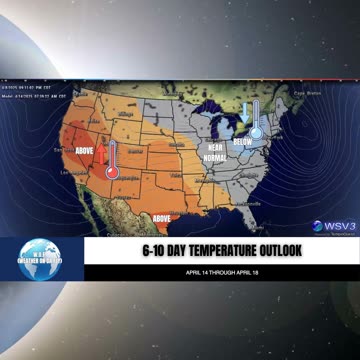 🌡️ 6-10 Day Outlook: Warm West, Cool Great Lakes! 4/8/25 #shorts #weatherupdate