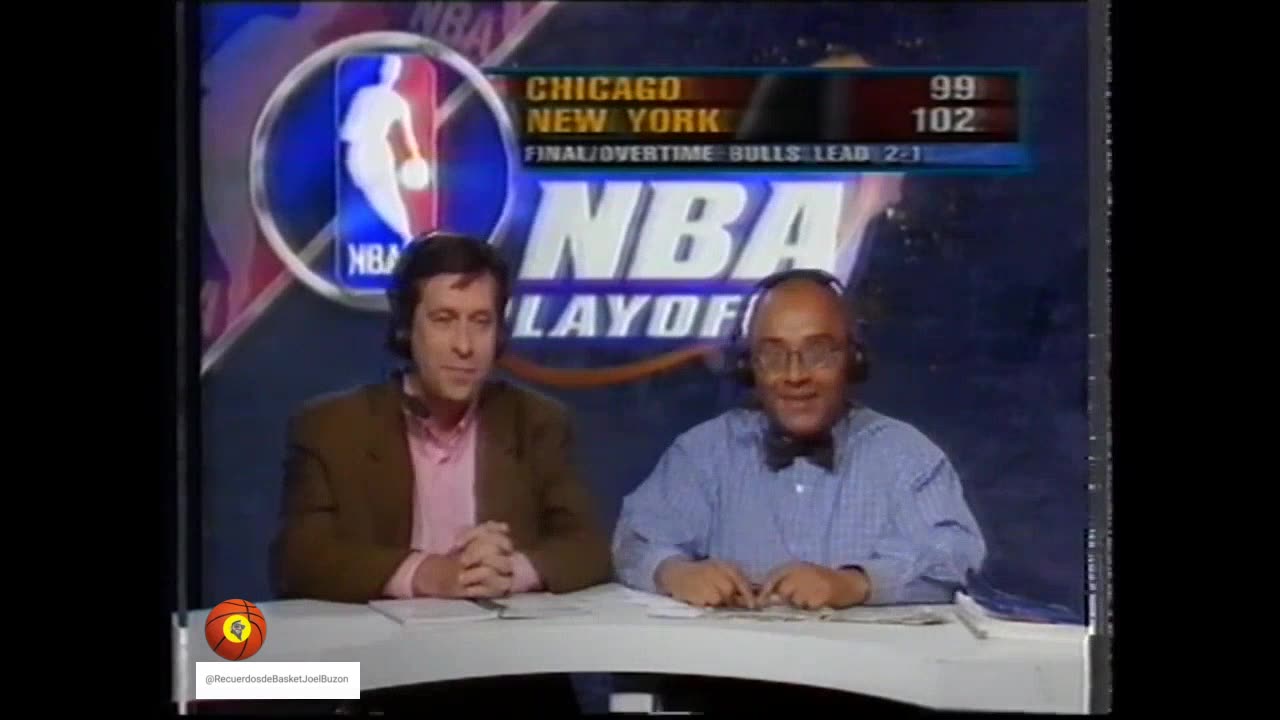 "Bulls vs Knicks" 3°Game Semifinal Este NBA'96 (11 de Mayo, 1996) con A. Montes & S. Segurola
